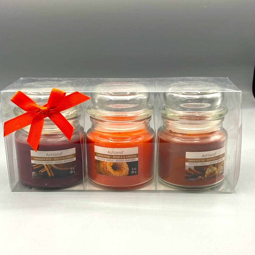 Set of 3 Ashland fall scented candles full size